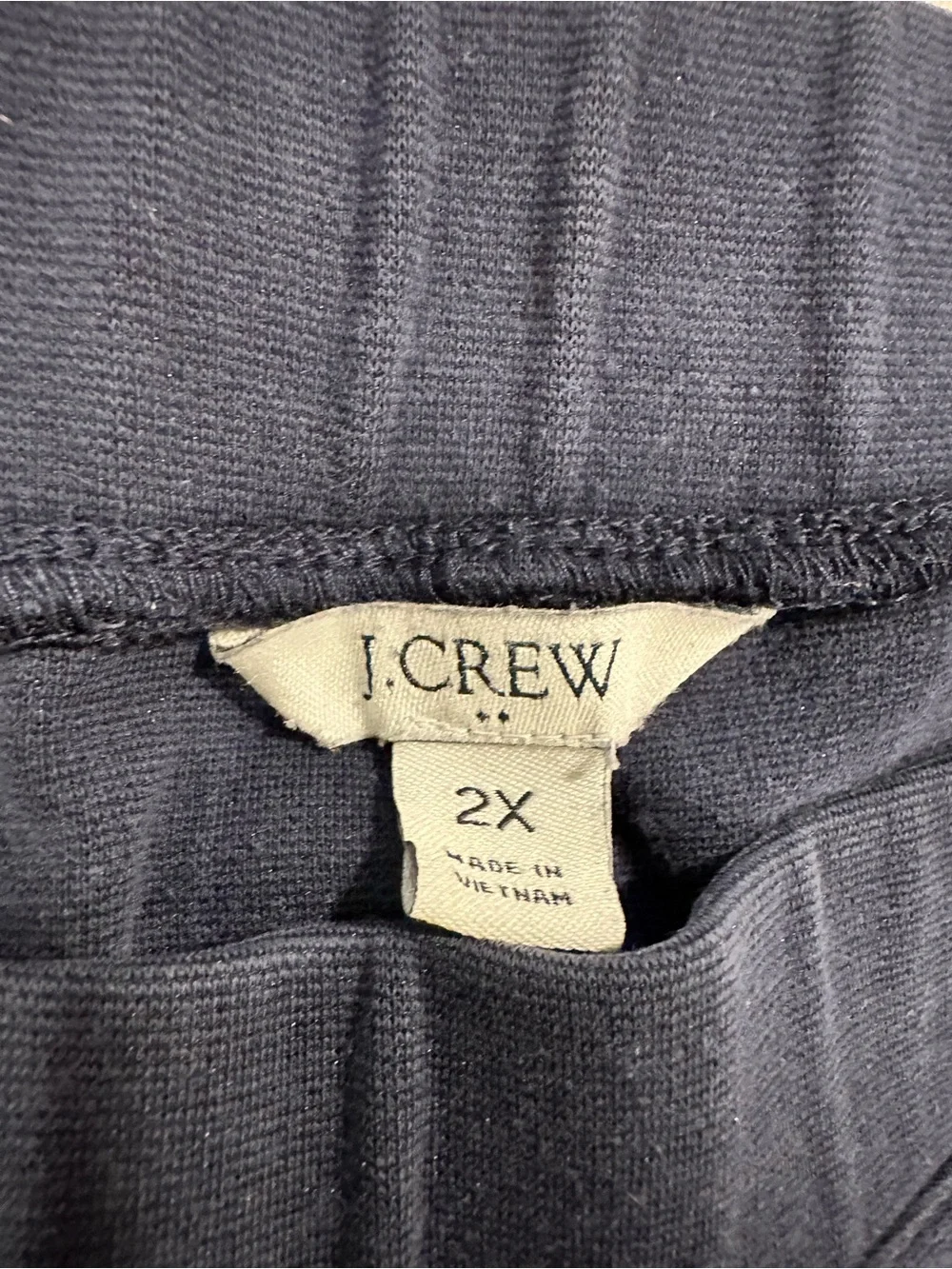 J. Crew Navy Women’s Ankle Cropped Pull-On Pants